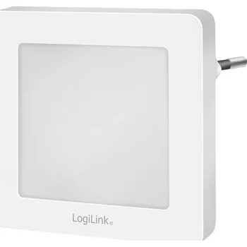 Noční světlo LogiLink LED013 LED013 LED noční osvětlení se senzorem stmívání čtvercový LED teplá bílá bílá