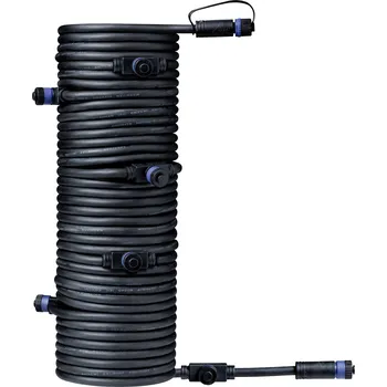 Venkovní osvětlení Osvětlovací systém Plug a Shine 7násobný rozdělovač Paulmann 93931 černá