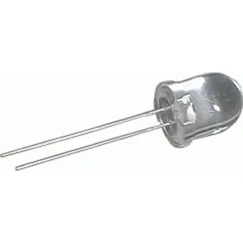 Polovodič Tipa LED 10mm bila 15000mcd/30° čirá