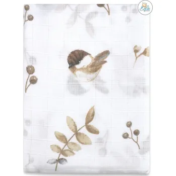Zavinovačka Ega Kids Mušelínová zavinovačka 120x120cm - Vrabci