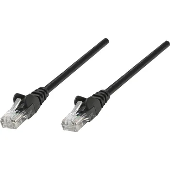 Síťový kabel PatchCord Cat5e UTP 100% Měď 1 m Černý Intellinet