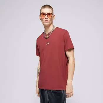 Pánské tričko Levi's Tričko Ss Relaxed Baby Tab T Neutrals Bordová S