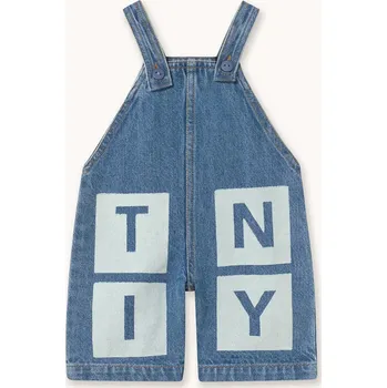 Dětské džínové lacláče Tinycottons TINY DENIM DUNGAREE BABY SS26.350 modrá 55X, vel. 74