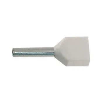 Dutinka pro dva kabely 0,5mm2 bílá (TE0,5-8)