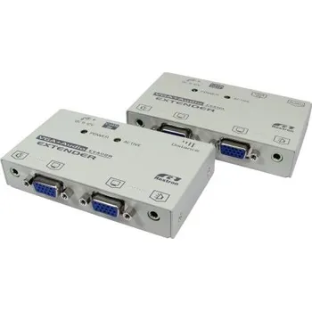 Video kabel Video extender, 3.5 mm Stereo 1024 x 768 150m CATx NewLink, video připojení: VGA 1