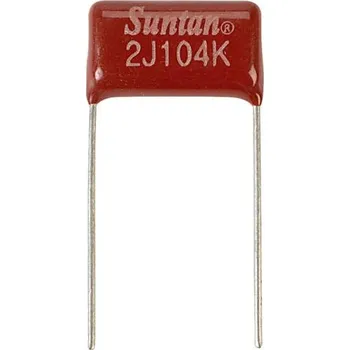 Suntan TS02002J104KSB0E0R 1 ks fóliový kondenzátor 100 nF 630 V 10 procent 15 mm (d x š) 8 mm x 19 mm
