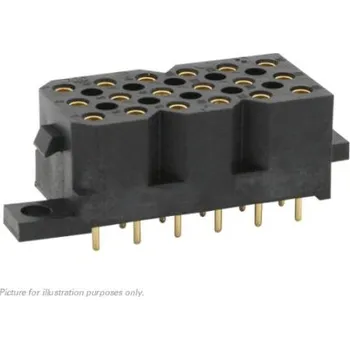 Elektrický konektor Patice PCB, řada: SMS, rozteč: 5.08mm, počet kontaktů: 9, počet řad: 3, Montáž na plošný spoj Board Mount Souriau