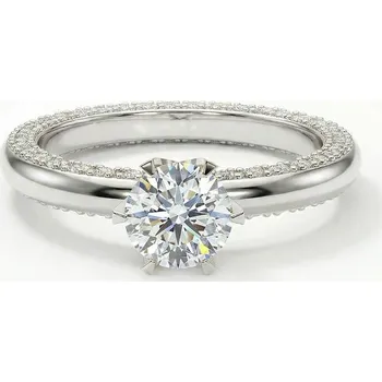 Prsten Korbička Šperky ZÁSNUBNÍ PRSTEN LOVE 021 - Diamant SI1/E -bílé zlato/žluté zlato/červené zlato