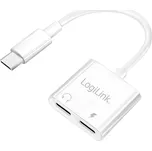 LogiLink USB-C®, audio adaptér [1x USB-C® - 1x USB-C® zásuvka, USB-C® zásuvka (nabíjení)] UA0433