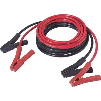 Startovací kabel TOOLCRAFT TO-9626598 startovací kabely 50 mm² hliník (poměděný) 6 m s plastovými kleštěmi