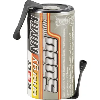 RC vybavení Reely slot pro akumulátor (modelářství) Ni-MH Sub-C 1.2 V 5000 mAh s pájecími hroty