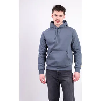 Pánská mikina Carhartt WIP Hooded Chase Sweat Cozy Blue/Gold L