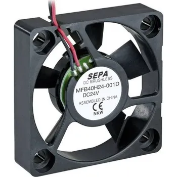 Průmyslový ventilátor SEPA MFB40H24-001D axiální ventilátor, 24 V/DC, 11.28 m³/h, (d x š x v) 40 x 40 x 10 mm, 514083009