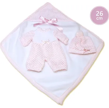 Oblečení pro panenky 2-dílný obleček pro panenku miminko New Born velikosti 26 cm
