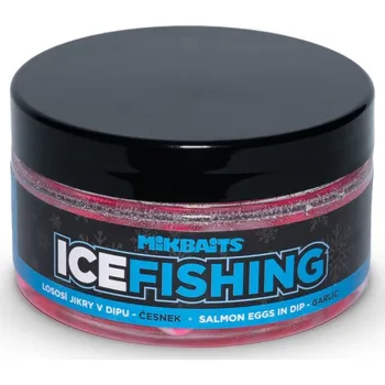Volný čas MIKBAITS ICE FISHING pstruh řada - Lososí jikry v dipu Česnek 100ml