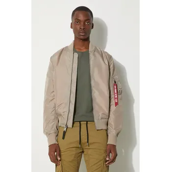 Pánský bomber Bomber bunda Alpha Industries, L, béžová, 80X