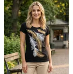 Dámské triko ALTISPORT CARRYOVER ALW112122 ČERNOZLATÁ S