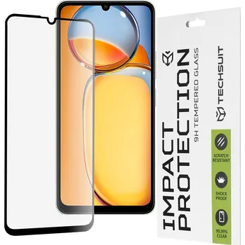 Techsuit - 111D Full Cover / Full Glue Glass - Poco C65 - černý