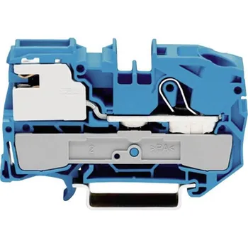 WAGO 2016-7114 oddělovací svorka 12 mm pružinová svorka osazení: N modrá 1 ks