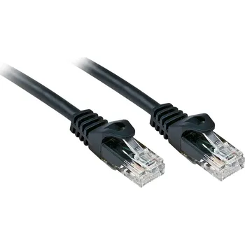 Datový kabel LINDY 48195 RJ45 síťové kabely, propojovací kabely CAT 6 U/UTP 5.00 m černá 1 ks