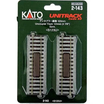 Modelová železnice H0 Kato Unitrack 2-143 odpojovací kolej 123 mm 2 ks