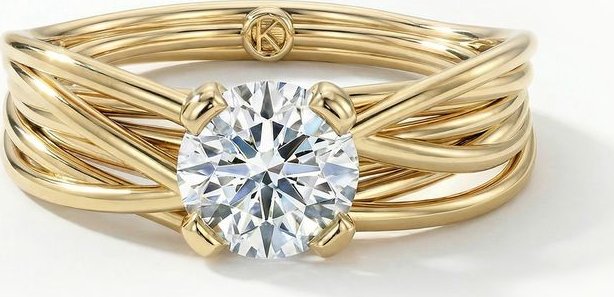 Korbička Šperky ZÁSNUBNÍ PRSTEN WILD 013 - Diamant SI1/E -bílé zlato/žluté zlato/červené zlato