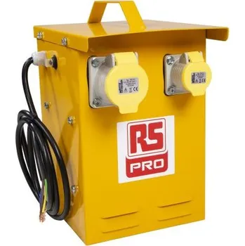 Transformátor Stavební transformátor, 3 kVA Intermittent 5 Mins on 15 Mins off, primární napětí: 230V ac, sekundární napětí: 110