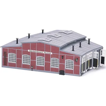 Modelová železnice Fleischmann 6476 H0 Stavebnice kůlny na kroužkovou lokku