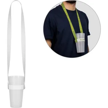 SWINDON. Polyesterová sublimační šňůrka s elastickým sublimačním držákem na kelímek