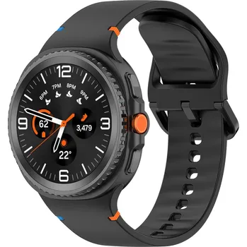 Příslušenství k fitness náramku Techsuit - Řemínek na hodinky (W079) - Samsung Galaxy Watch8 40mm/Watch8 44mm/Watch8 Classic - černý