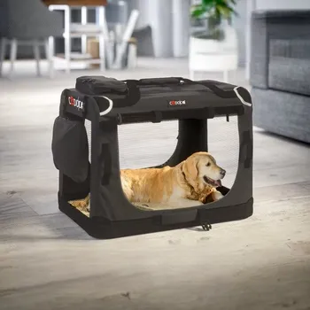 přepravka pro zvíře Přepravní box S 50x34x36cm |antracit