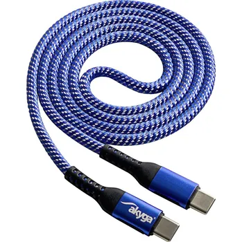 Prodlužovací kabel Akyga USB kabel USB-C ® zástrčka, USB-C ® zástrčka 1.00 m modrá AK-USB-37