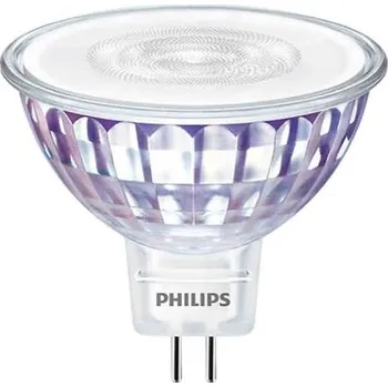 Žárovka LED reflektor, 7 W, objímka žárovky: GU5.3, Reflektor, 12 V ekvivalent 50W, 36°, barevný tón: Teplá bílá Philips