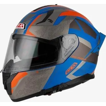 Helma na motorku Motocyklová integrální přilba NZI GO Rider Trident modrá-antracitová Velikost: M