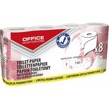 Toaletní papíry Kancelářské produkty KANCELÁŘSKÉ PRODUKTY celulózový toaletní papír, 2-vrstvý, 150 listů, 15 m, 8 ks, bílý