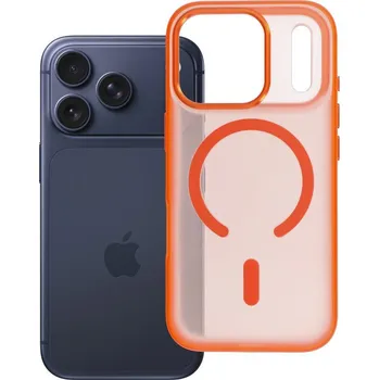 Náhradní díl pro mobilní telefon Kryt Flexline Mag Cover s MagSafe pro iPhone 17 Pro Orange