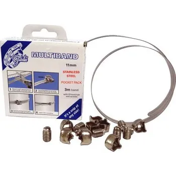 Průmyslová sponka Pásek hadicové spony, počet kusů: 9, Nerezová ocel Šnekový převod Jubilee