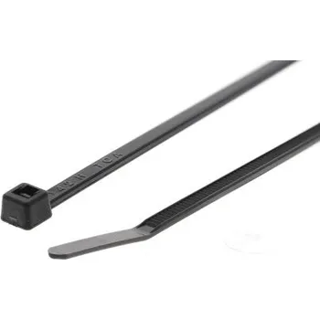 Stahovací páska Kabelová vázací páska 111-02360 T18I-PA66W-BK (100) 145mm 2,5 mm Černá Nylon 66 HellermannTyton