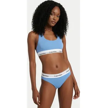 Dámské spodní prádlo Calvin Klein Underwear Kalhotky string LV00QF8518 Světle modrá S
