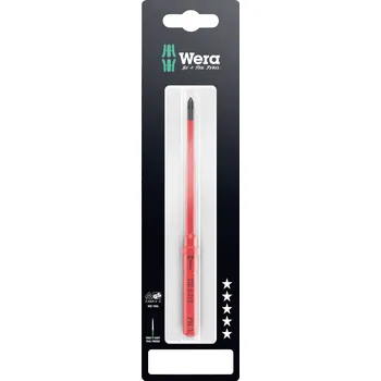 Šroubovák Wera Kraftform Kompakt VDE 62 iS PH 1 x 157 mm TIE SB pro elektrotechniky křížový výměnné bity s rukojetí PH 1