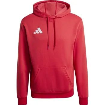 Pánské oblečení Pánská mikina adidas ENTRADA 26 HOODY S Červená, Bílá