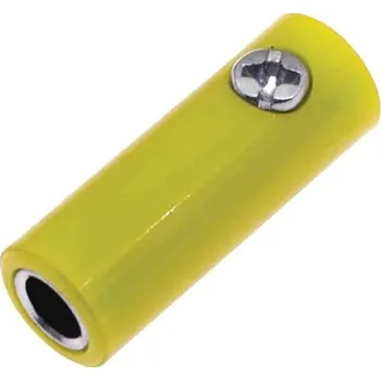 Elektrická zásuvka Banánek, 32A, 30V, Žlutá, Samice