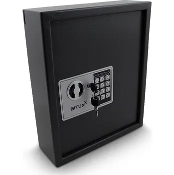 Trezor Trezor Na Klíče 48 Háčků Elektronická Skříňka Černá Na Kód Bituxx MS18955