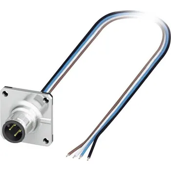 Phoenix Contact SACC-SQ-M12MS-4CON-25F/0,5 vestavný zástrčkový konektor pro senzory - aktory, 1419991, piny: 4, 0.50 m, 1 ks