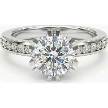 Prsten Korbička Šperky ZÁSNUBNÍ PRSTEN LOVE 023 - Zirkon -bílé zlato/žluté zlato/červené zlato