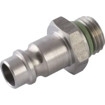 Pneumatický přímý adaptér s vněj. závitem, řada: 63260 DN 7.8, Ocel, přípojka se závitem: 1/2 in Male Se závitem,