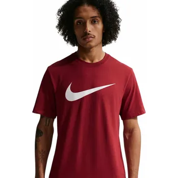 Pánské tričko Pánské tričko s krátkým rukávem Nike SPORTSWEAR SWOOSH červené DC5094-613 - XS | UK 9,5 | US 12