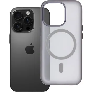 Náhradní díl pro mobilní telefon Kryt Flexline Mag Cover s MagSafe pro iPhone 16 Pro šedé