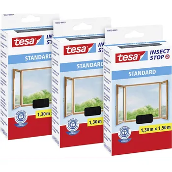 Elektrický lapač tesa STANDARD 55672-00500-03 síť proti hmyzu (š x v) 1300 mm x 1500 mm antracitová 3 ks