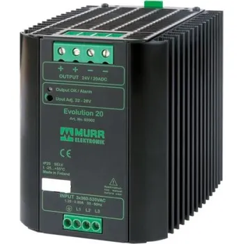 spínaný zdroj Murrelektronik Limited Napájecí zdroj na lištu DIN, výstup: 28V dc, 20A, vstupní: 520V